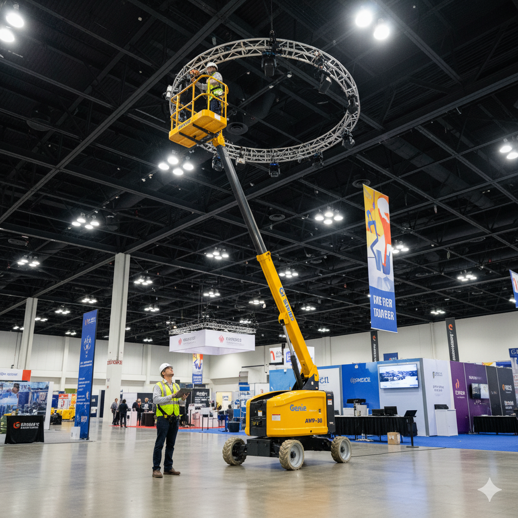 Mast Boom Lift 26' Electric