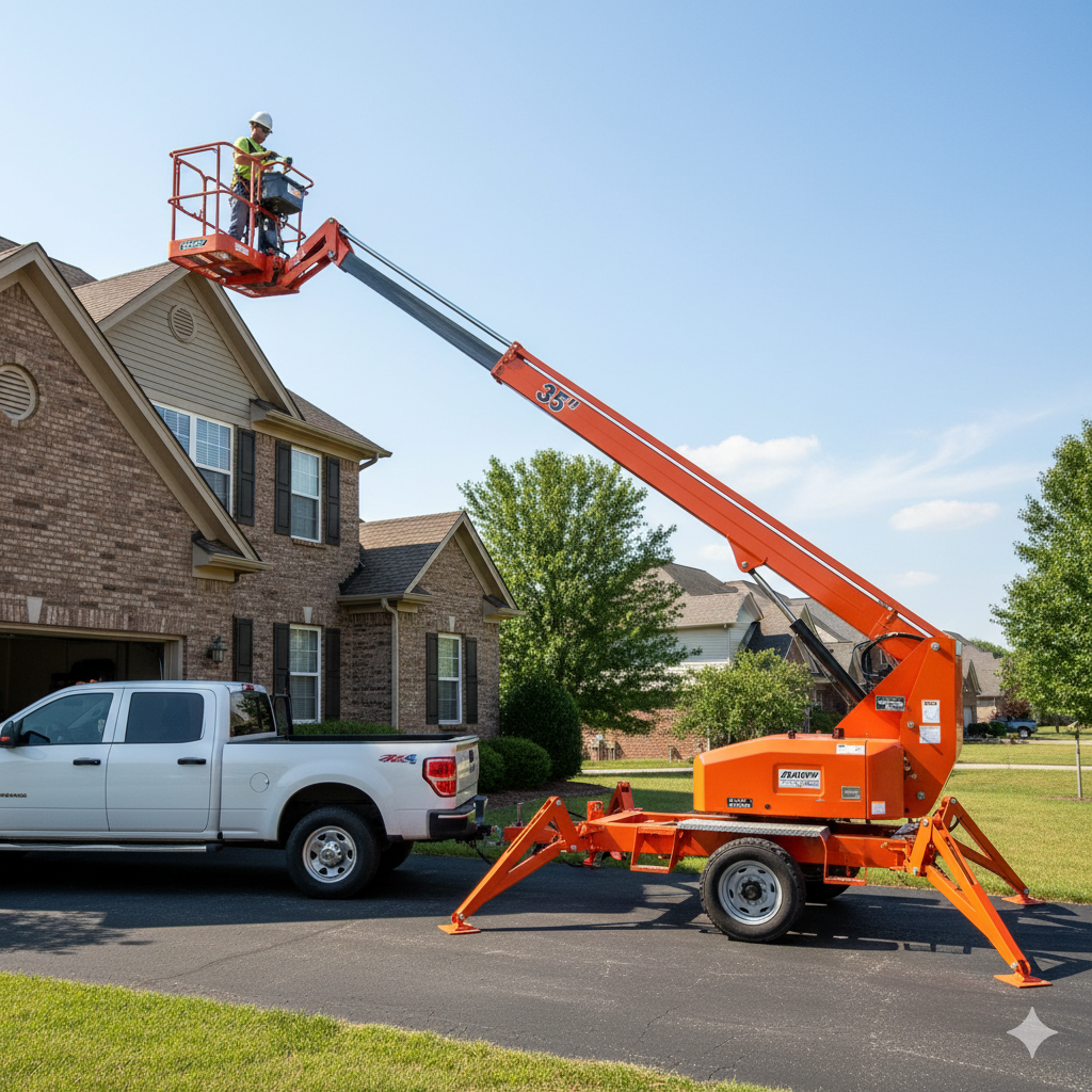 Towable Boom Lift 35'