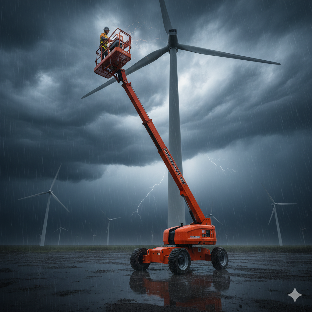 Straight Boom Lift 65' 4WD