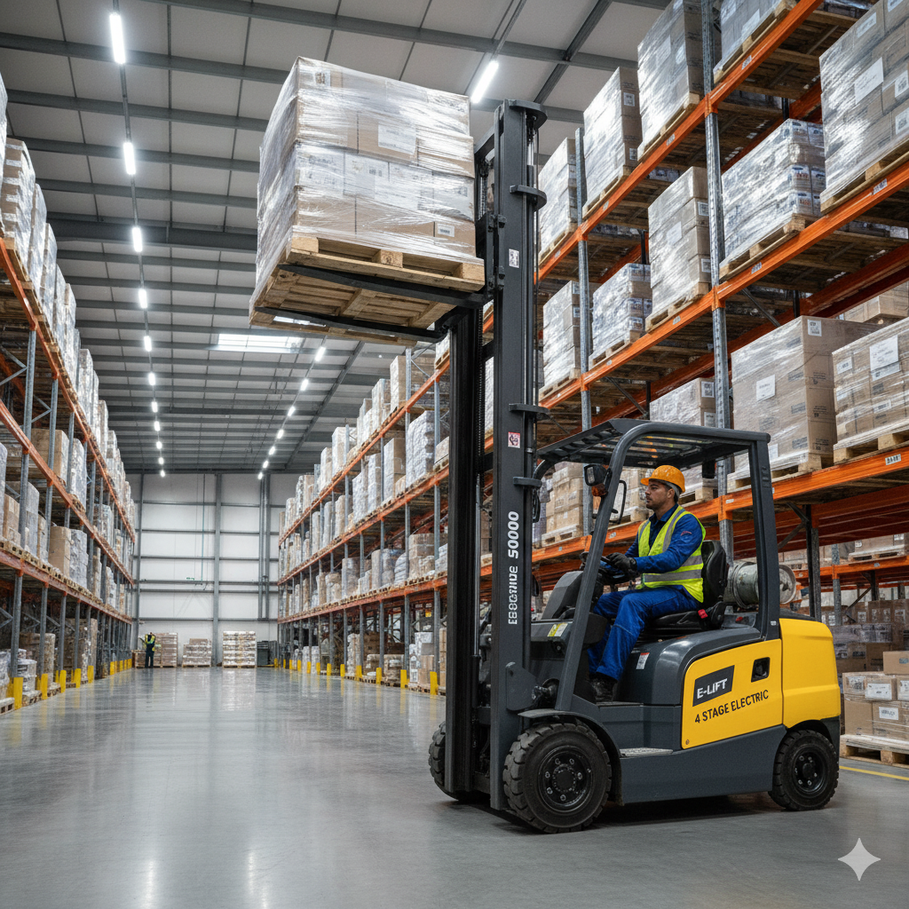 Forklift Warehouse 5000LB Elec., 4 Stage