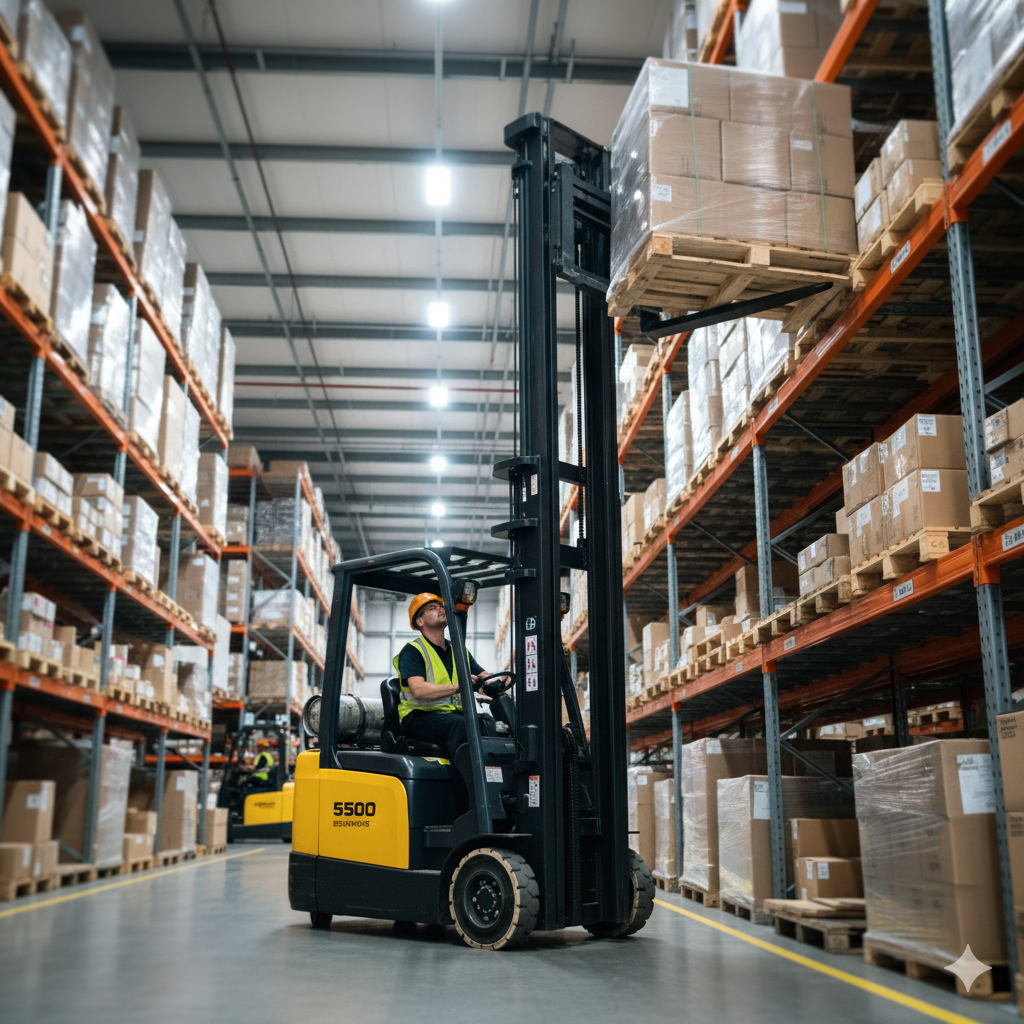 Forklift Warehouse 6000LB Elec., 3 Stage