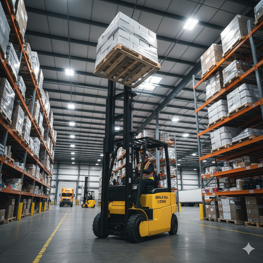 [8050] Forklift Warehouse 5000LB, 3 Stage, Propane