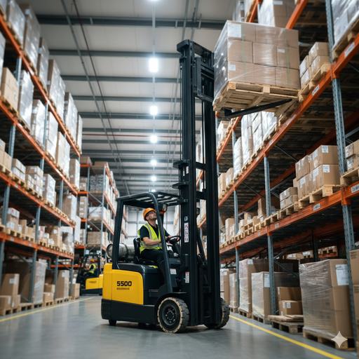 [8060E] Forklift Warehouse 6000LB Elec., 3 Stage